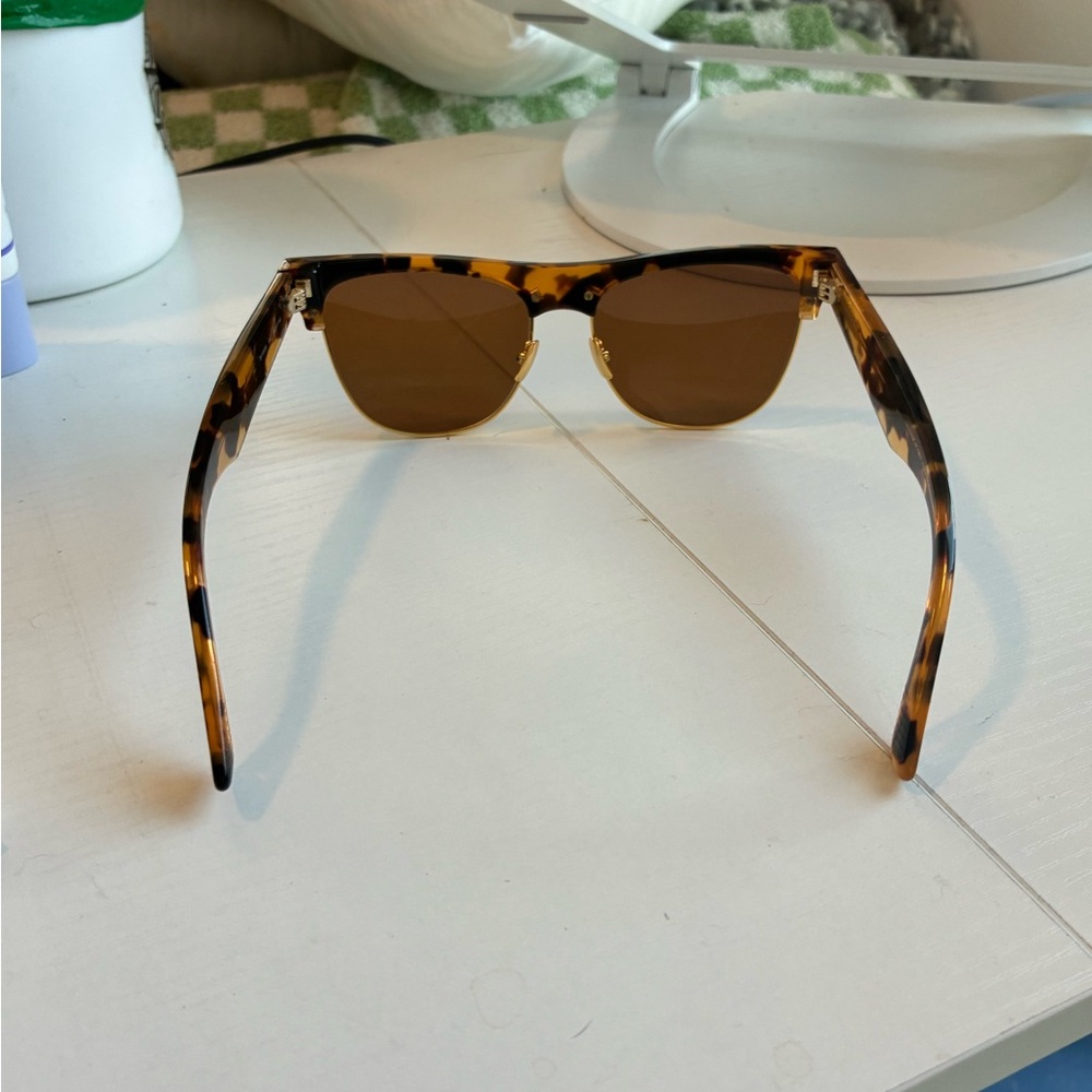 Bottega Veneta 55mm Square Sunglasses (Tortoise) - Picture 7 of 7